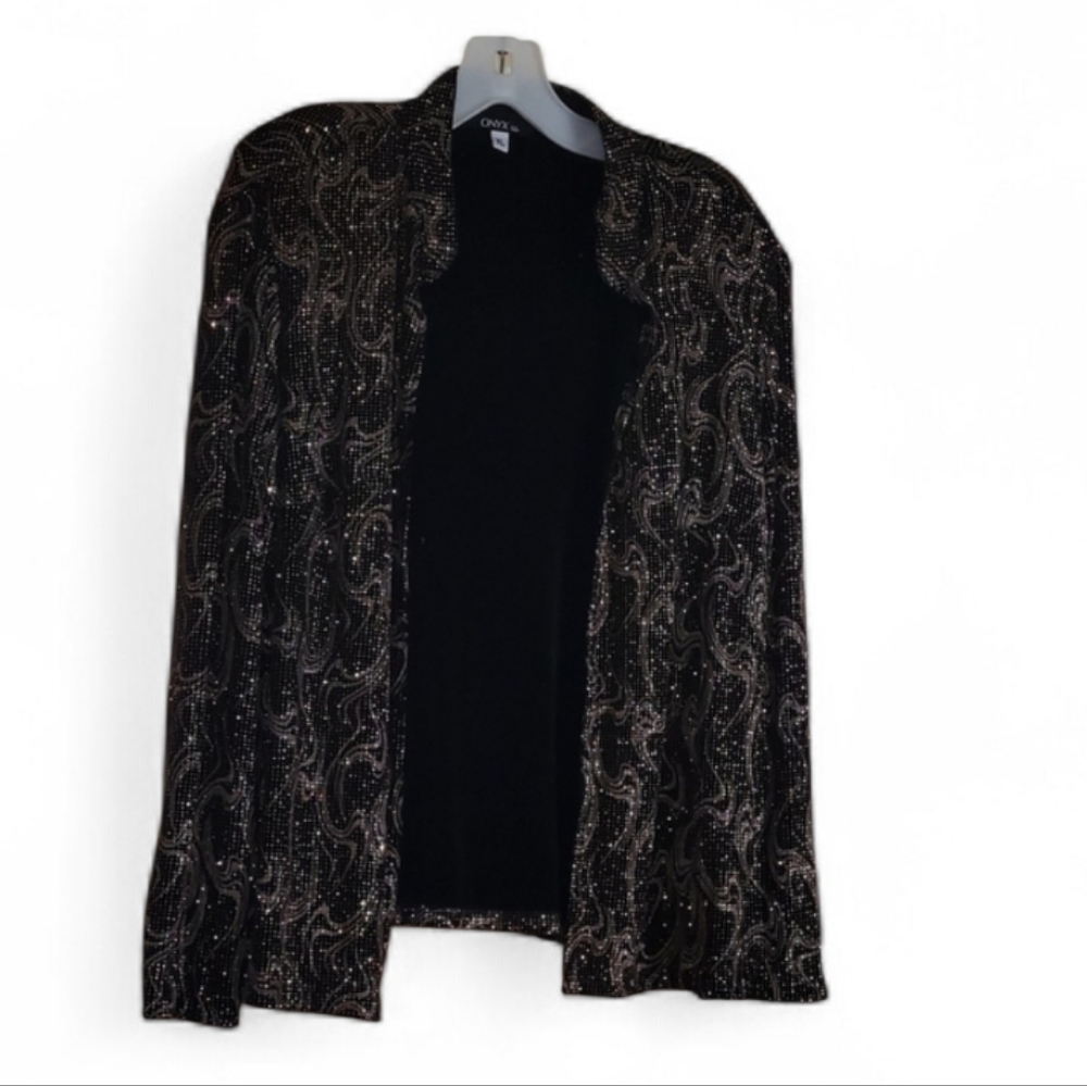 Onyx Black And Gold Dress Jacket #26